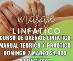 Curso de drenaje linfatico 6 marzo