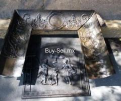 Frente de chimenea de Hierro colado tipo Antiguo