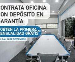 ELEGANTE OFICINA A 5 MINUTOS DE PLAZA MEXICO