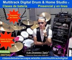 Clases de bateria en linea y presencial cdmx