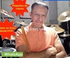 Clases de bateria en linea y presencial cdmx