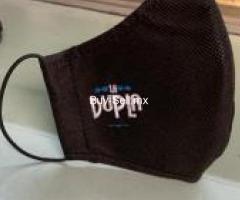 Cubre bocas tricapas personalizado bordado