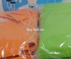Cubrebocas sencillo liso sms paq.c/100