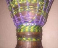TAMBOR DJEMBE DE ORIGEN AFRICANO 25 CMS.DE DIAMETRO x40