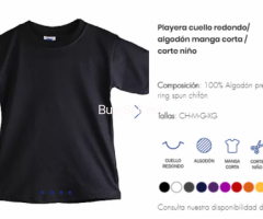 Playeras para niño (a)