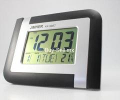 Reloj Digital Pared Escritorio Alarma Pila Usado (ver Fotos