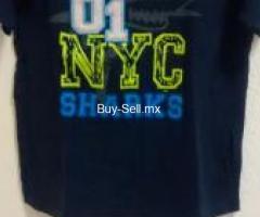 Playera NYC Shark nueva talla 6