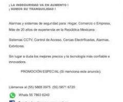 CÁMARAS DE SEGURIDAD Y ALARMAS