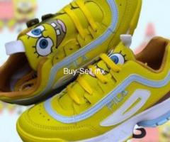 TENIS TIPO FILA DE BOB ESPONJA